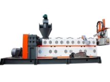 PN2-TP125/125S+ Granulator recycling granulation double-stage membrane material water ring cutting granulator plastic waste recycling and pelletizing 