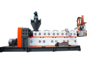 PN2-TP125/125S+ Granulator recycling granulation double-stage membrane material water ring cutting granulator plastic waste recycling and pelletizing 